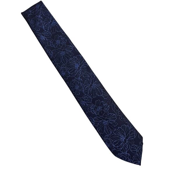 Bar III Men's Dermott Floral Tie black/blue - Picture 1 of 7
